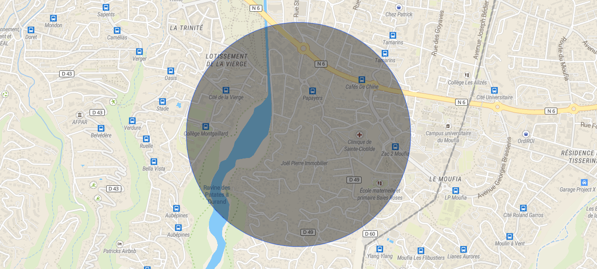 Location appartement 2 pièces SainteClotilde (97490) 537940