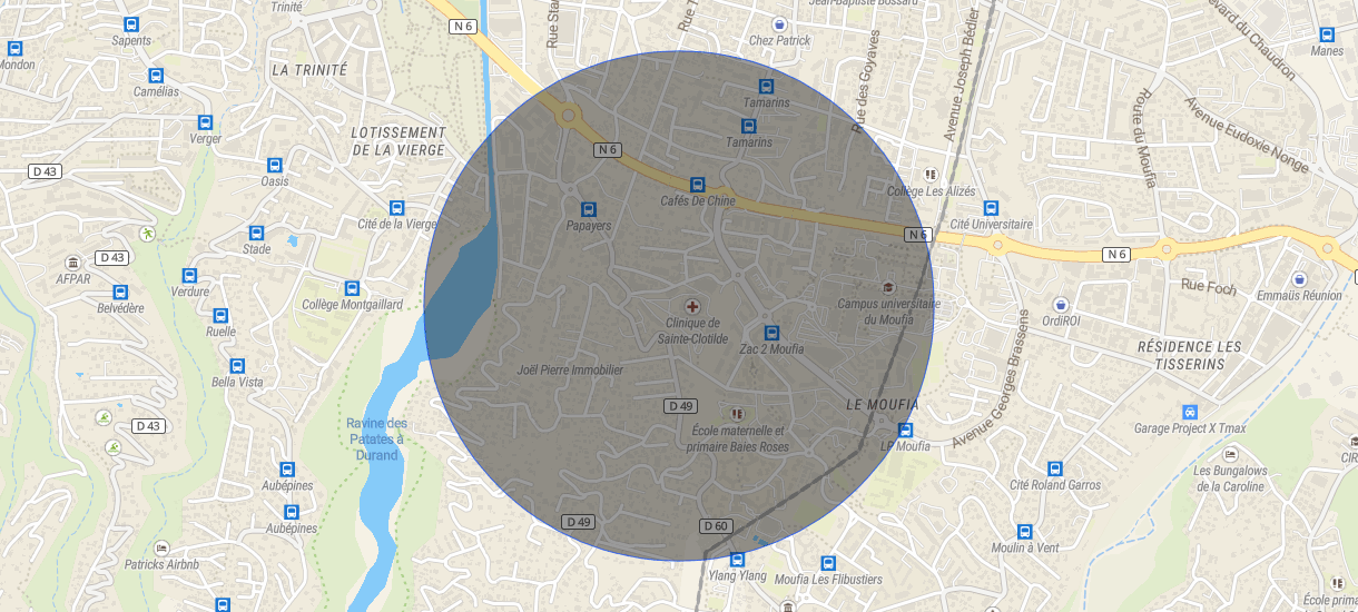 Location appartement 1 pièce SainteClotilde (97490) 526773